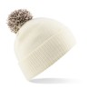 czapka zimowa - mod. B450:Off White, 100% akryl, Mocha, One Size